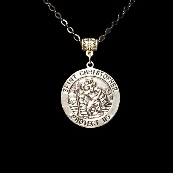 St. Christopher Catholic Medal Necklace - Picture 6 of 12